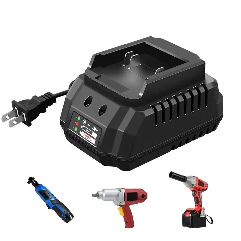 Electric Drill Battery Charger 21V Heavy Duty Smart Lithium Charger For Tools Fast Charging Wrench Holder Lithium Battery