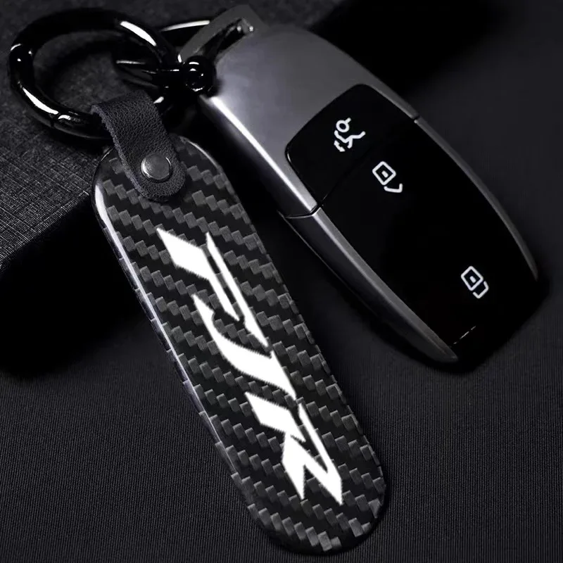 1PCS For Yamaha FJR 1300 FJR1300 ABS 2001-2016 2017 2015 Accessorie Motorcycle Keychain Keyring Carbon FiberHigh-Grade