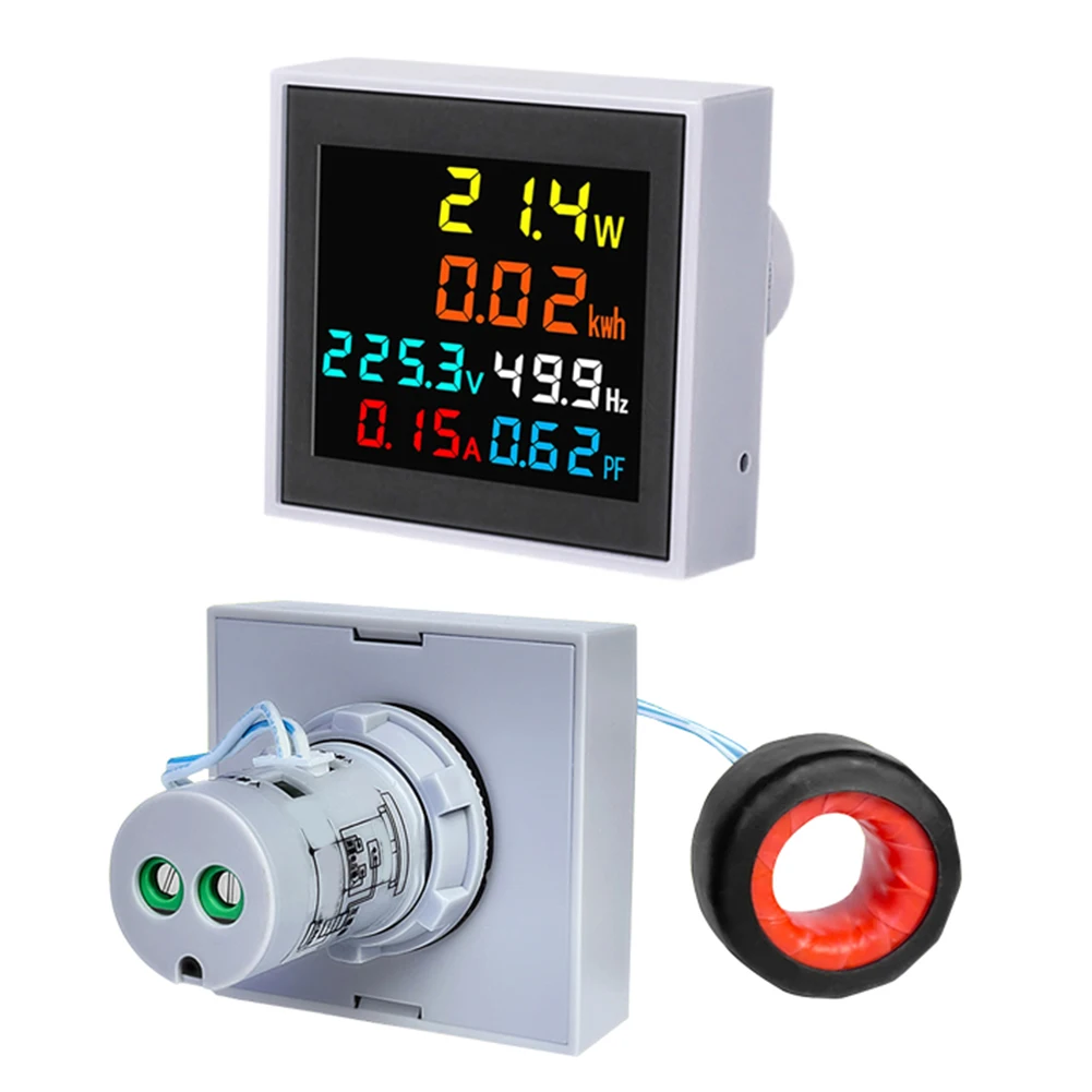 1pcs High  For Precision Digital Display Meter Voltage Current Power Frequency Meter Digital Display Meter Ensures Accurate