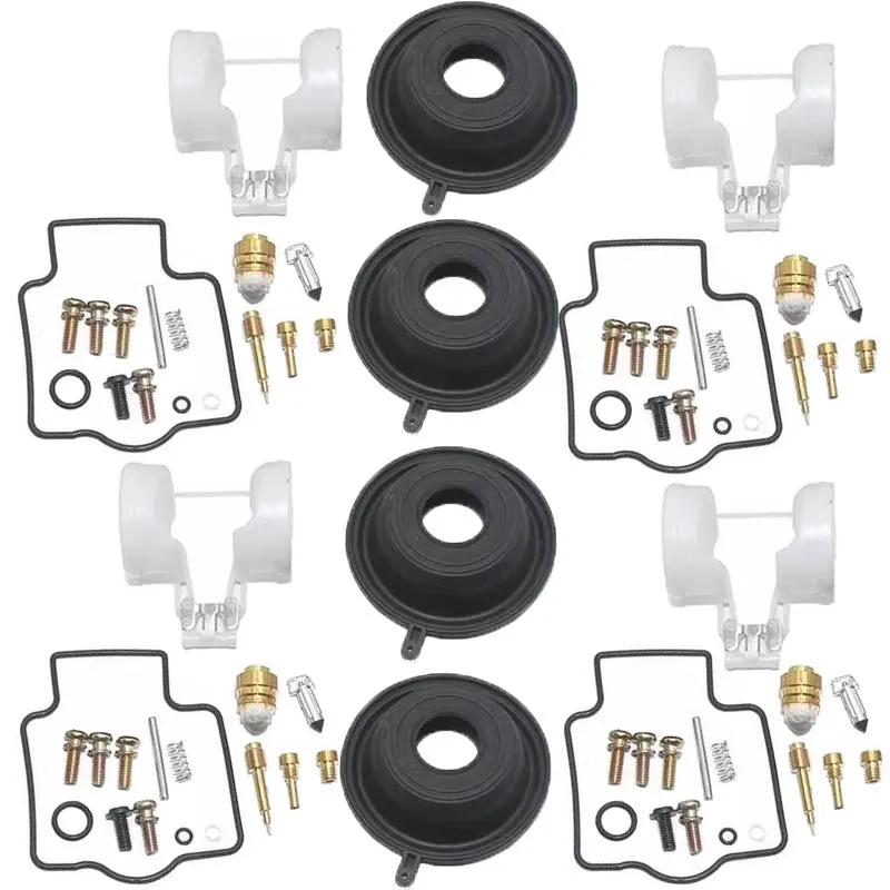 Image of 4 SET für ZX400 ZXR400 ZX500 ZZR500 ZX 400 500 ZXR ZZR Motorrad Vergaser Reparatur Schwimmende Nadelsitz Kolbenmembran