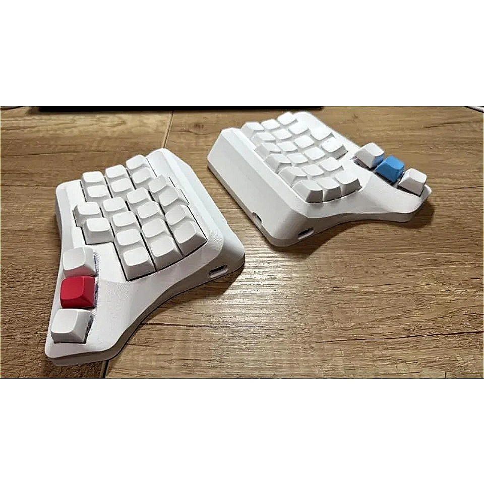 Mifuny Velvet V3 مجموعة لوحة المفاتيح المقسمة المخصصة القابلة للتبديل السريع MXaxis تدعم قارورة مفتاح تبادل اليد اليسرى واليمنى مجموعة لوحة المفاتيح DIY بها بنفسك #2