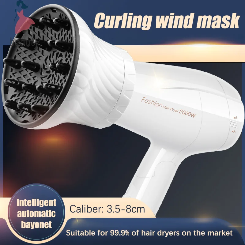 Universal Hair Diffuser Adaptable For Blow Dryers With Rotatable Design Curly Hair Large Wind Hood Fixed Shape Dispersing Wind