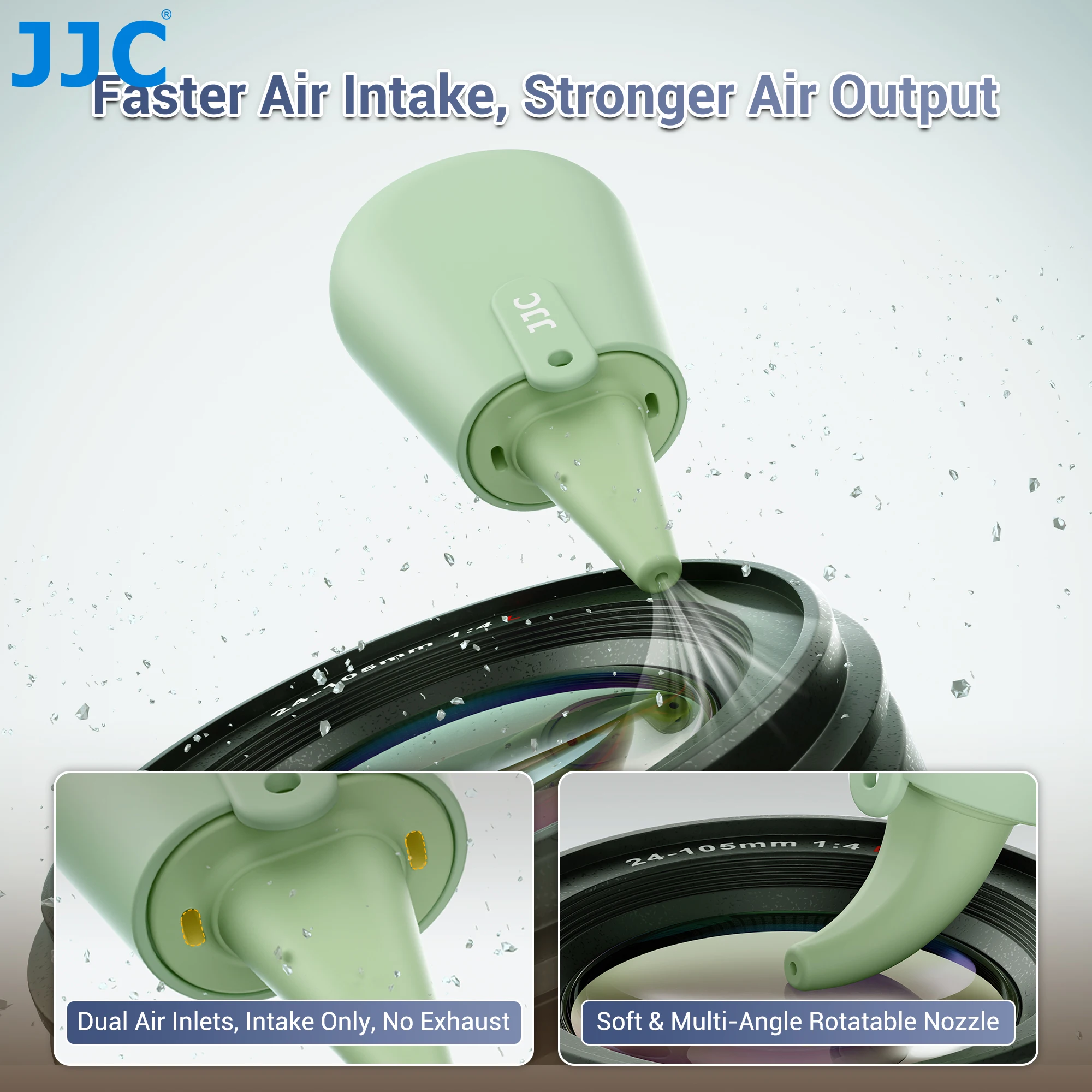 JJC Mini Silicone Air Blower Cleaner for Camera Lens Filter LCD Screen Keyboards Camera Cleaning Tool for Dust Removal