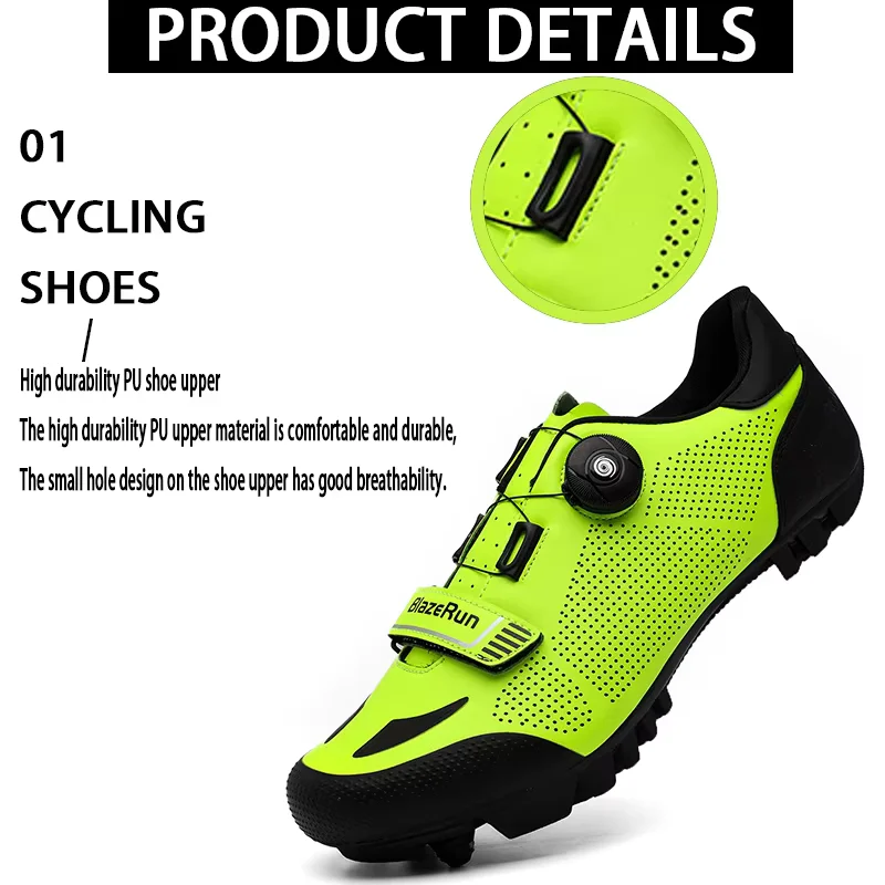 Fahrradschuhe, Bike-Sneaker, rutschfeste Herren-Mountainbike-Schuhe, Fahrradschuhe, Radsport-Schuhe, Speed-Schuhe – Detail 7