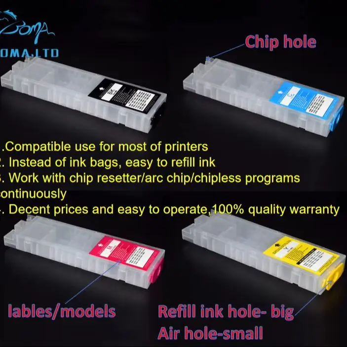 No Chip Empty Cartridge T11A T11B T11C T11D T11E IP11A IP11B For Epson WF-C5390 C5890 WF-C5810 C5890DWF C5390DWF PX-S887 M887F