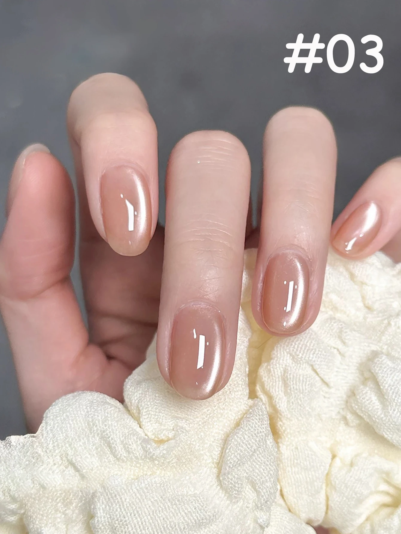 MIANEL 1-16pcs 12ML Ice Transparent Glass Beads Cat Eye Gel Nail Polish Top Selling Ice Clear Colors Nail Polish Summer Nails