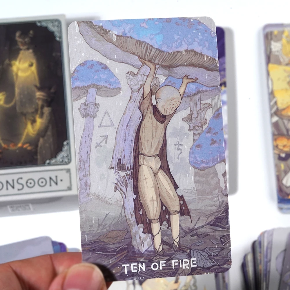 The Monsoon Tarot 78 Tarot Deck Original Tarot Cards For Beginners And Light Seer\'s Tarot Divination Tools The Rider Tarot Deck
