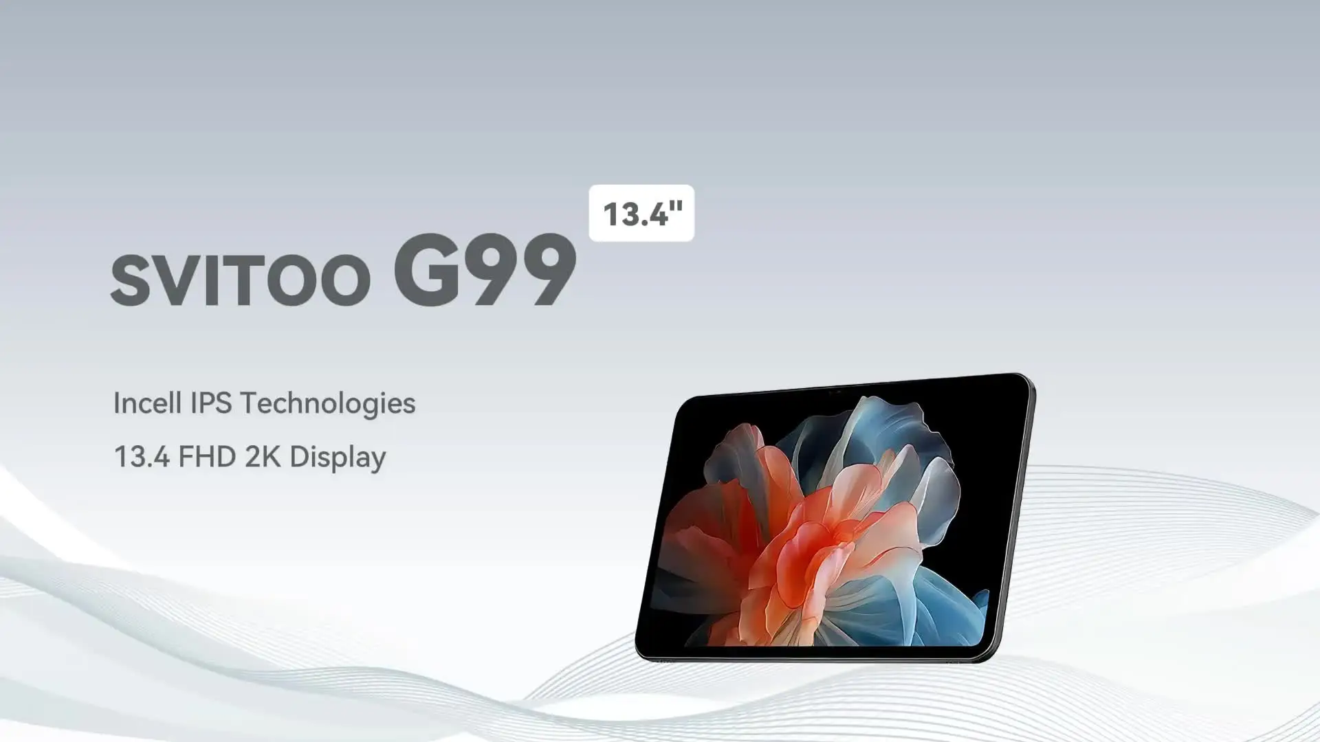 SVITOO Android 15 Tablet 13 Inch MediaTek G99 32GB RAM 256GB ROM