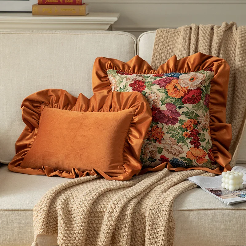 Four Season Universal Sofa Cushion Feel Light Luxury American Style Anti Slip Sofa Cover Thickened Retro Cover Cushion