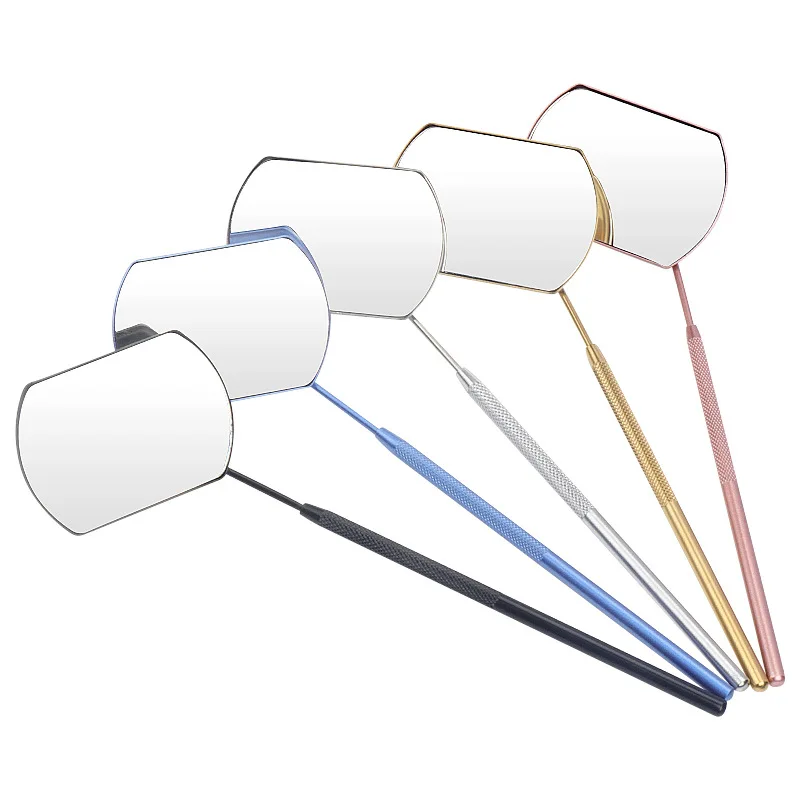 拡大鏡つけまつげ拡張メイクアップミラーステンレス鋼ハンドル女性美容ツール