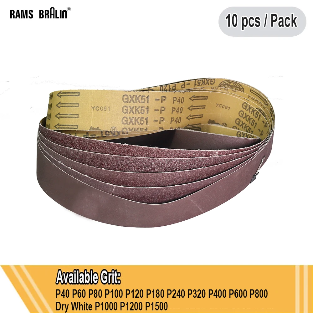 10 pieces 1600x50mm AO Sanding Belts 2