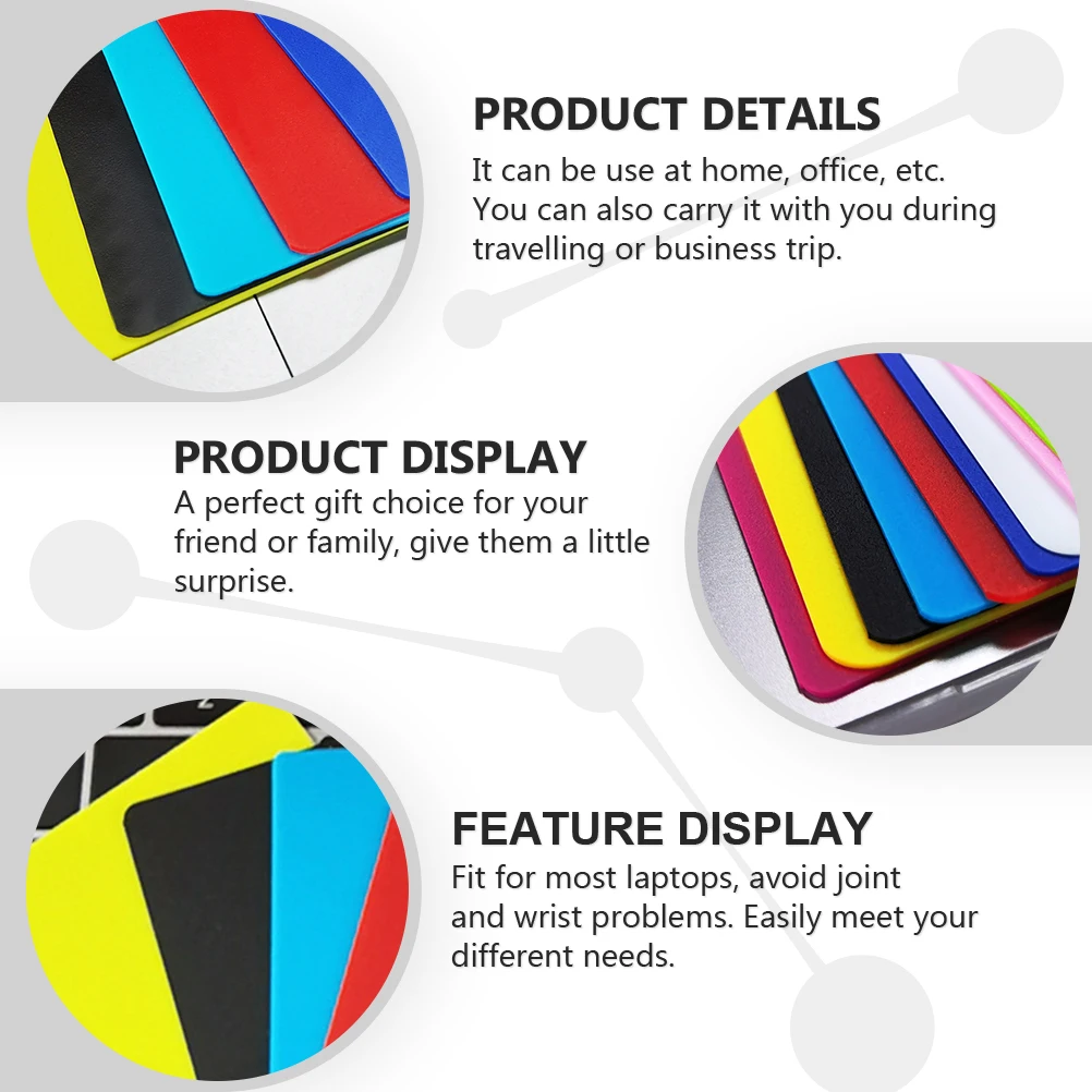 

2 Pairs Heat Dissipation Silicone Wrist Pad Palm Rest Laptop Protector Cushion Portable Cushions Typing Computer