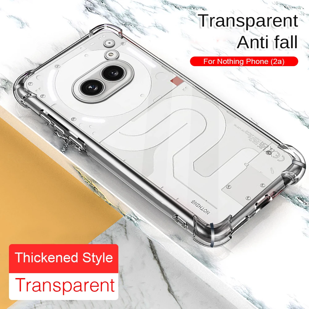 For Nothing Phone (2a) Clear Phone Case Phone2a Phone2 a Soft Back Cover NothingPhone2a (2) Phone(2) Shockproof Protective Shell