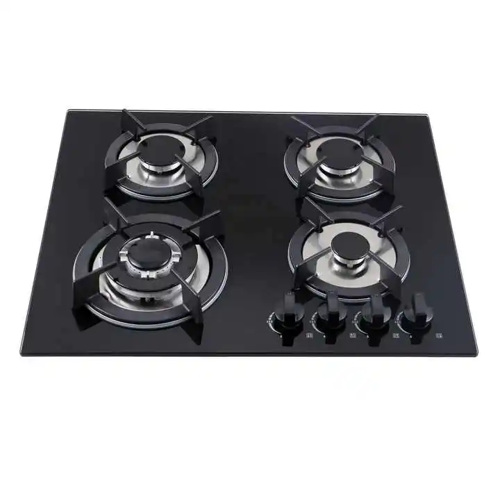 Four head embedded gas stove multi head liquefied gas natural gas energy-saving stainless steel export wholesale easy to clean