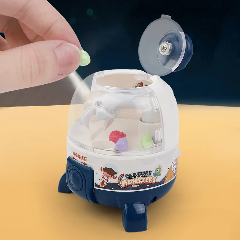 Mini Machine à Griffes de Beurre de Fusée Créative, Attrape-balle, Jeu de Bonbons, Jouets Manuels Interactifs de Bureau pour Bébé et Enfant