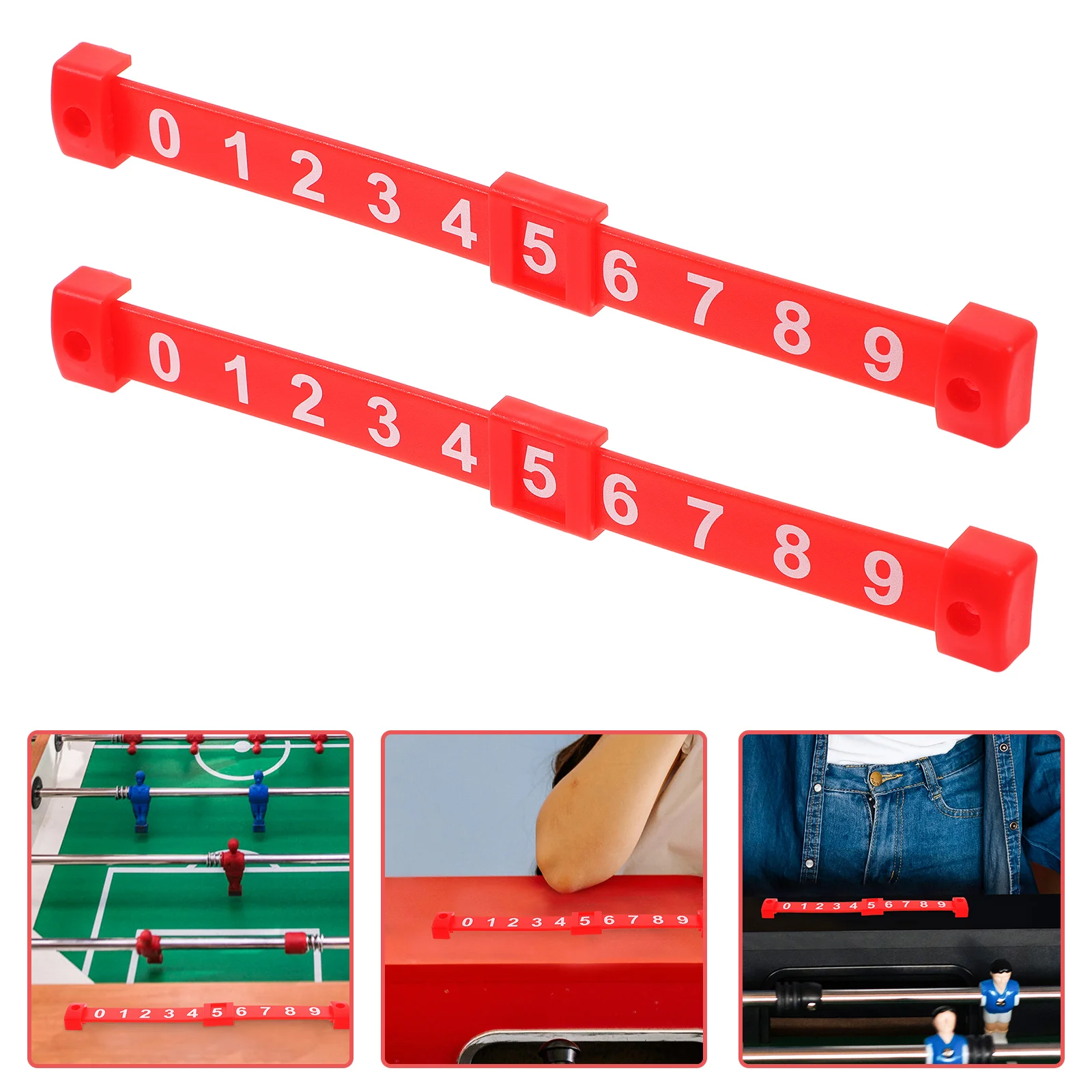 

2Pcs Stylish BoatShaped Foosball Scorekeeper Tabletop Football Scoring Counter Accessories Multifunctional Table Game Indicators