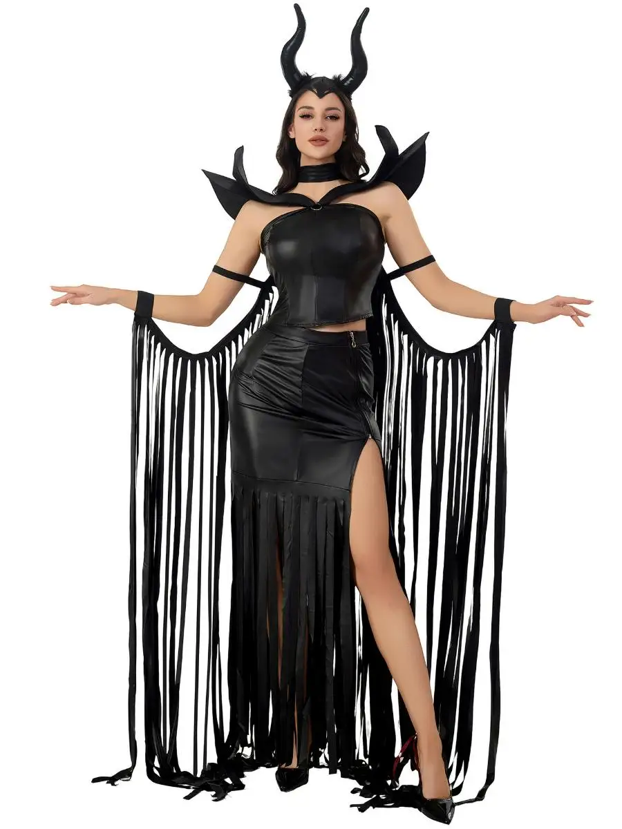 ชุดคอสเพลย์แม่มดสไตล์โกธิคสำหรับงานฮาโลวีน ชุดแสดงบนเวทีระดับประเทศ ไซส์ MXL ทำจากไนลอน ไม่มีแบรนด์ ไม่ได้จดทะเบียน...