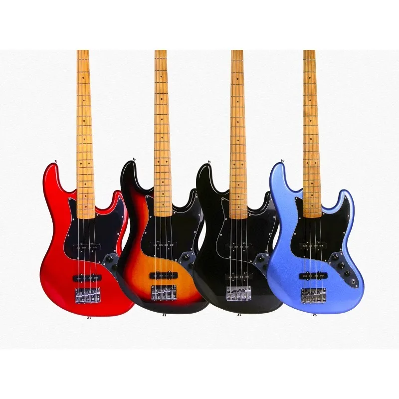 Ready to Ship Wholesale 4‑String Electric Bass Guitar Solid Wood Stringed Musical Instrument