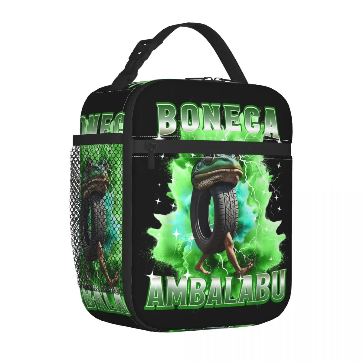

Insulated Lunch Bag Boneca Ambalabu Italian Brainrot Meme Frog Accessories Food Box Thermal Cooler Bento Box For Outdoor