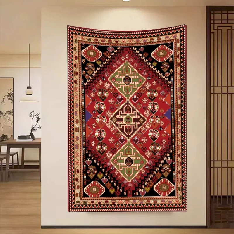 VIKAMA Persian Mandala Bohemian Tapestry Wall Hanging Aesthetic Room Decor for Bedroom Dorm Wall Art