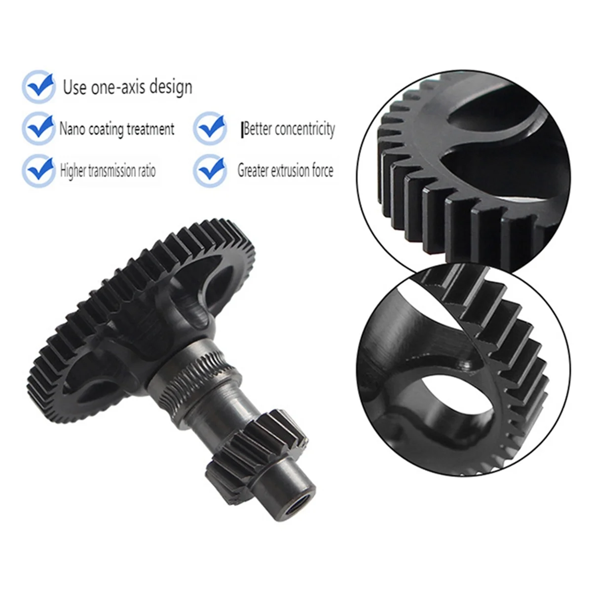 Acessórios de impressora BFYLW VORON 0.2 para mini extrusora Sherpa Kit de atualização de engrenagem integrada com revestimento nano