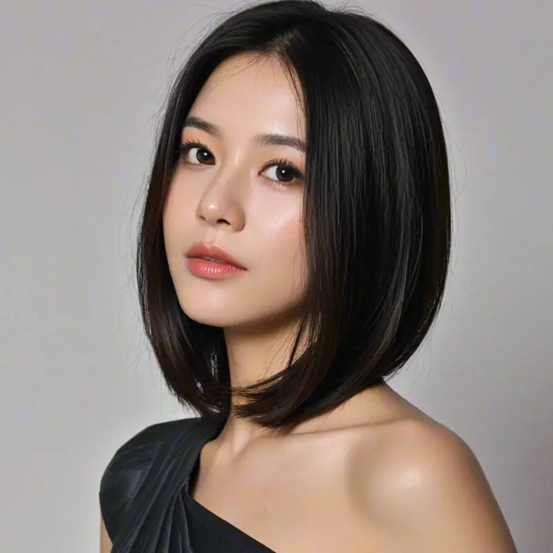 باروكة بوبو سوداء مقاس 12 بوصة - شعر صناعي عالي الجودة للنساء - طراز متعدد الاستخدامات مثالي لأي مناسبة