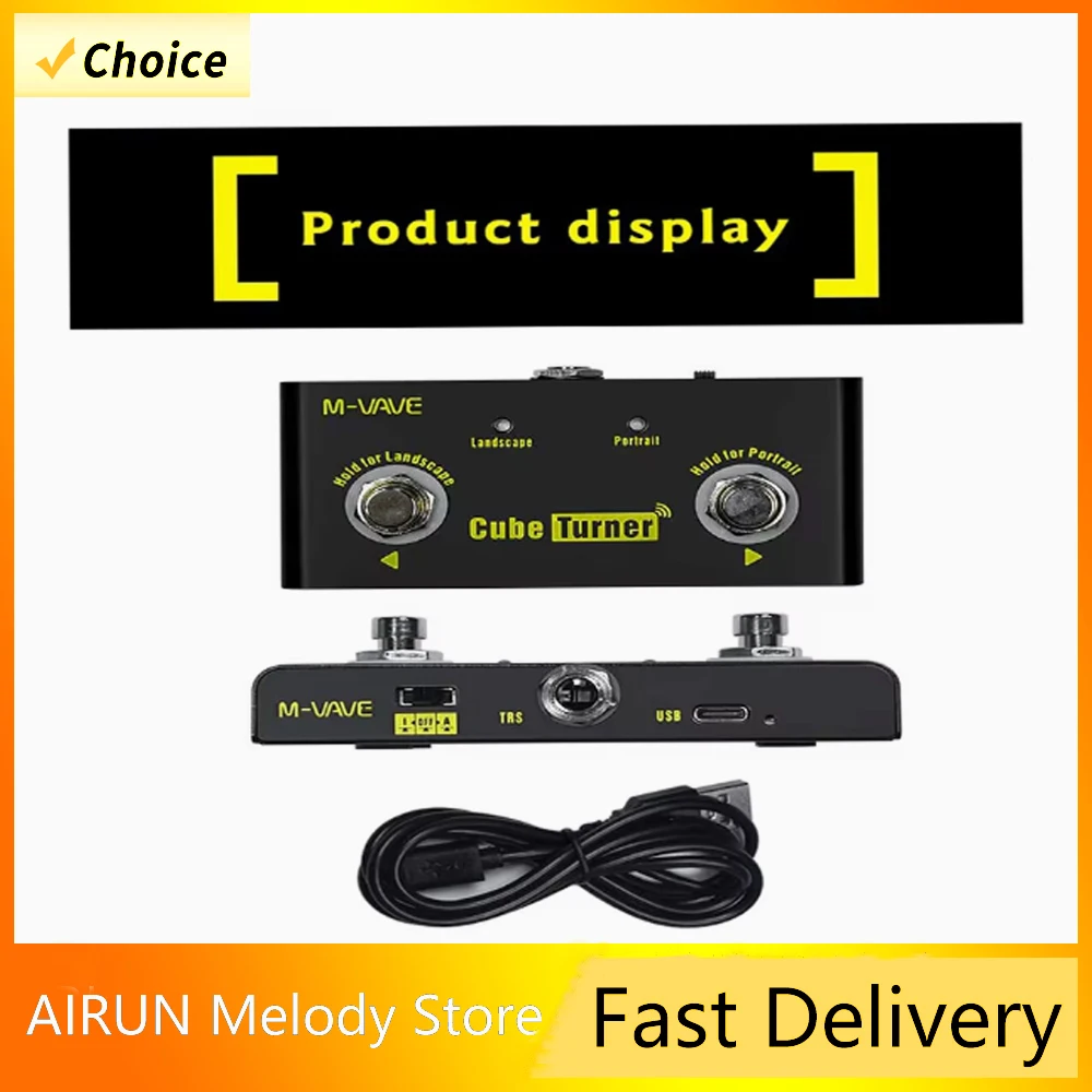 

M-VAVE CUBE TURNER PLUS Эффект для электрогитары LOOP Bluetooth-расширитель Контроллер с металлическим корпусом Android iOS Перезаряжаемый