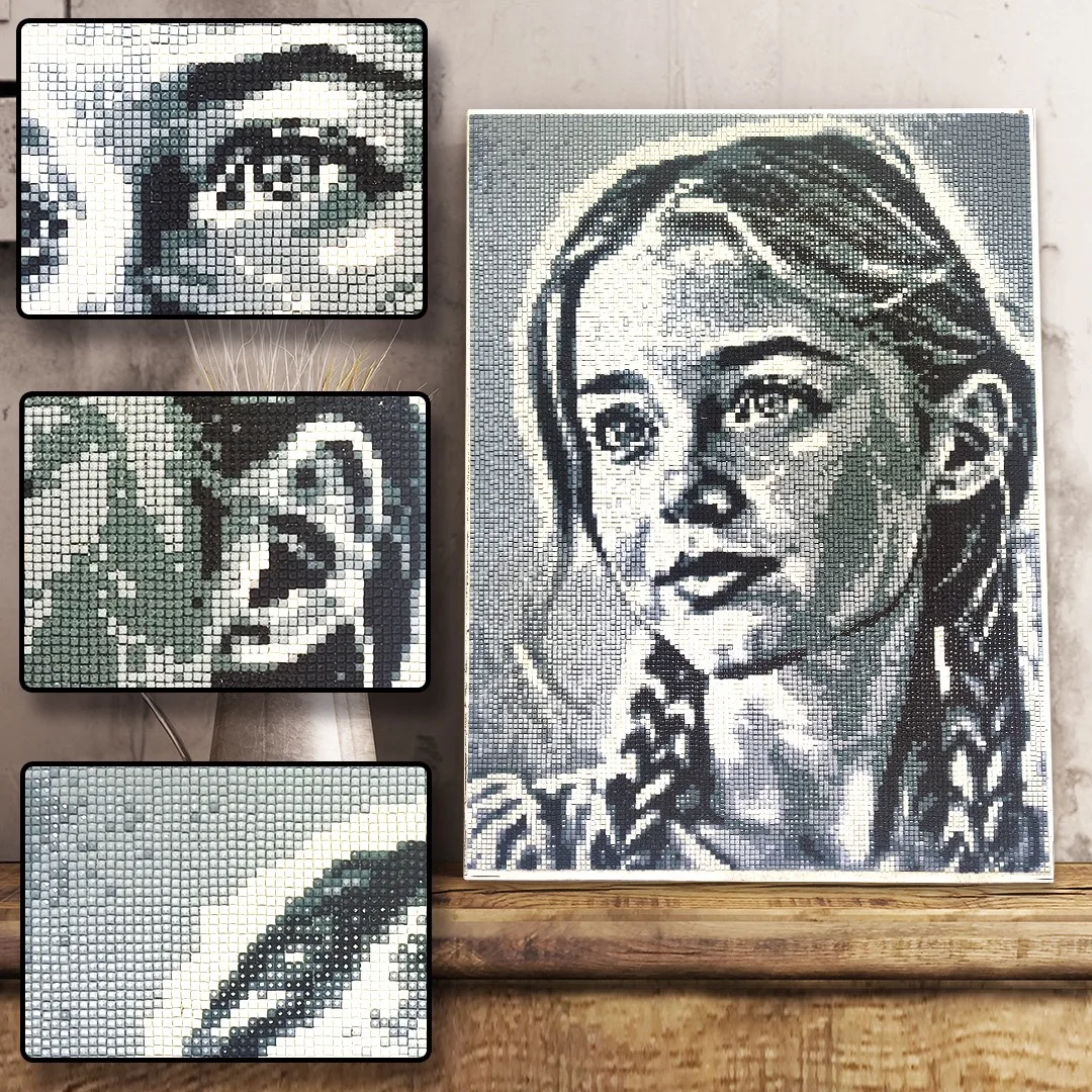 

Персонализированный набор для алмазной живописи с фотографией, набор для рисования квадратной дрелью «сделай сам», набор для рисования алмазами для взрослых, уникальный домашний декор и идея подарка