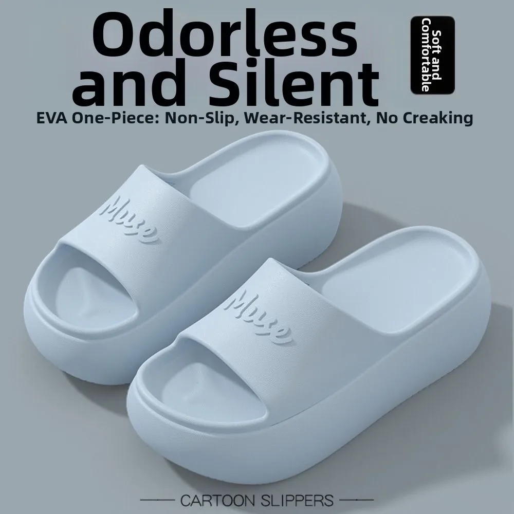 

Non-slip Thick Sole Slippers Height Increasing Comfort Bathroom Slippers Summer Style Platform Sole Slippers Women Beach Wear