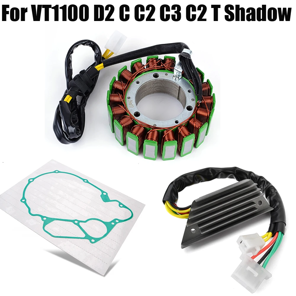 

VT1100 Stator Coil Gasket + Regulator Rectifier For Honda VT1100 VT1100C VT1100T Shadow VT1100D2 VT1100C2 VT1100C3