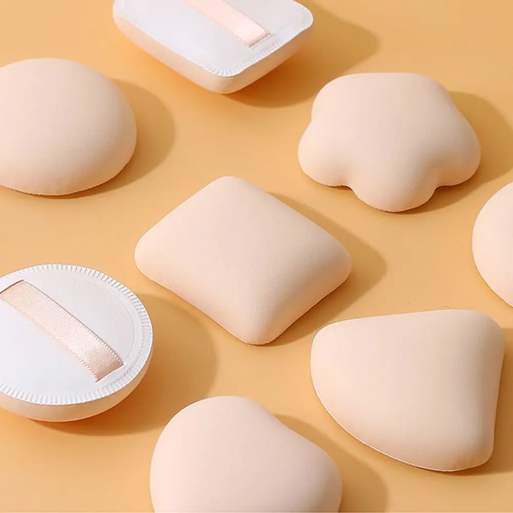 Dual-use Makeup Tools Beauty Heart Shape Cotton Candy Sponge Puff Air Cushion Puff Cosmetic Puff Facial Powder Foundation Puff