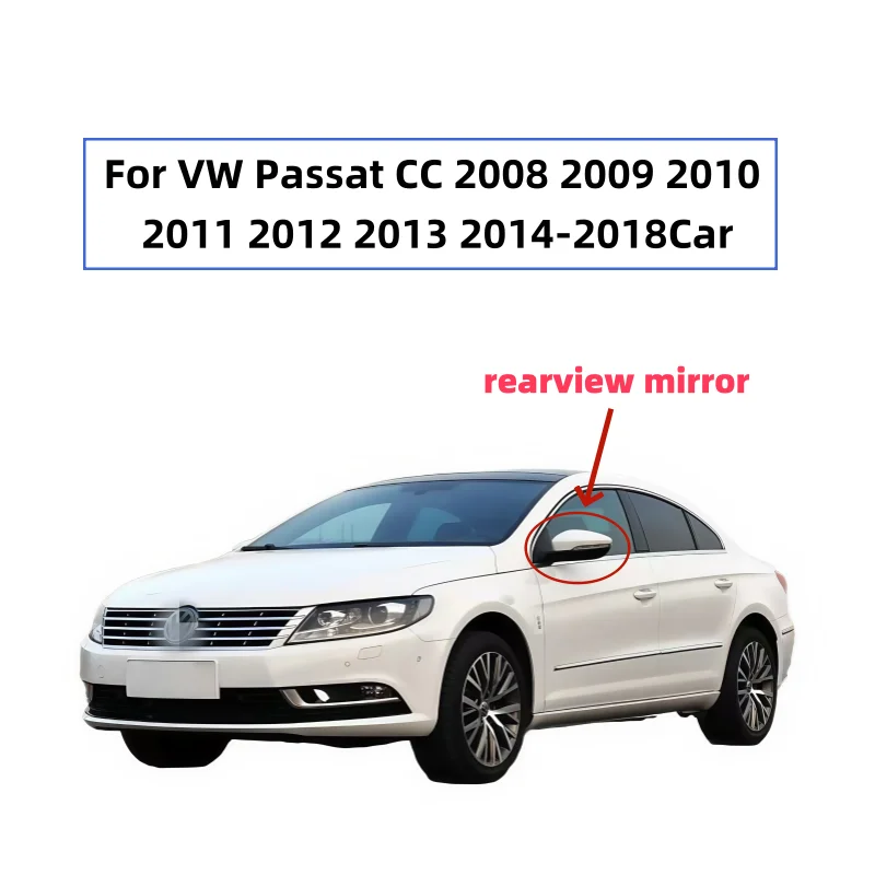 

For VW Passat CC 2008 2009 2010 2011 2012 2013 2014-2018Car 9 or 13 Wires Side Mirror Assembly Power Heated Fold Turn Signal