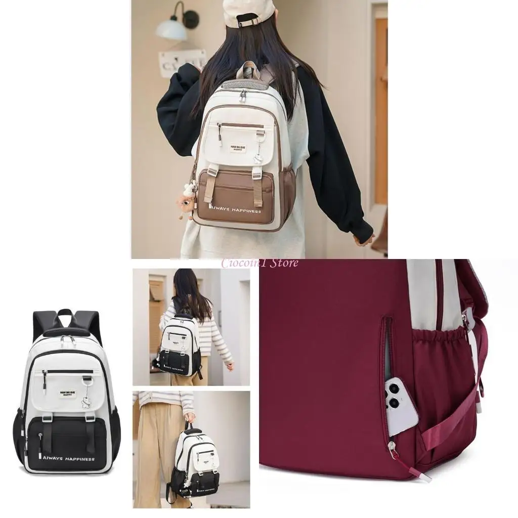 

Y1UB Convenient Women Travel Book Bag Waterproof & Spacious College Backpack Fashion