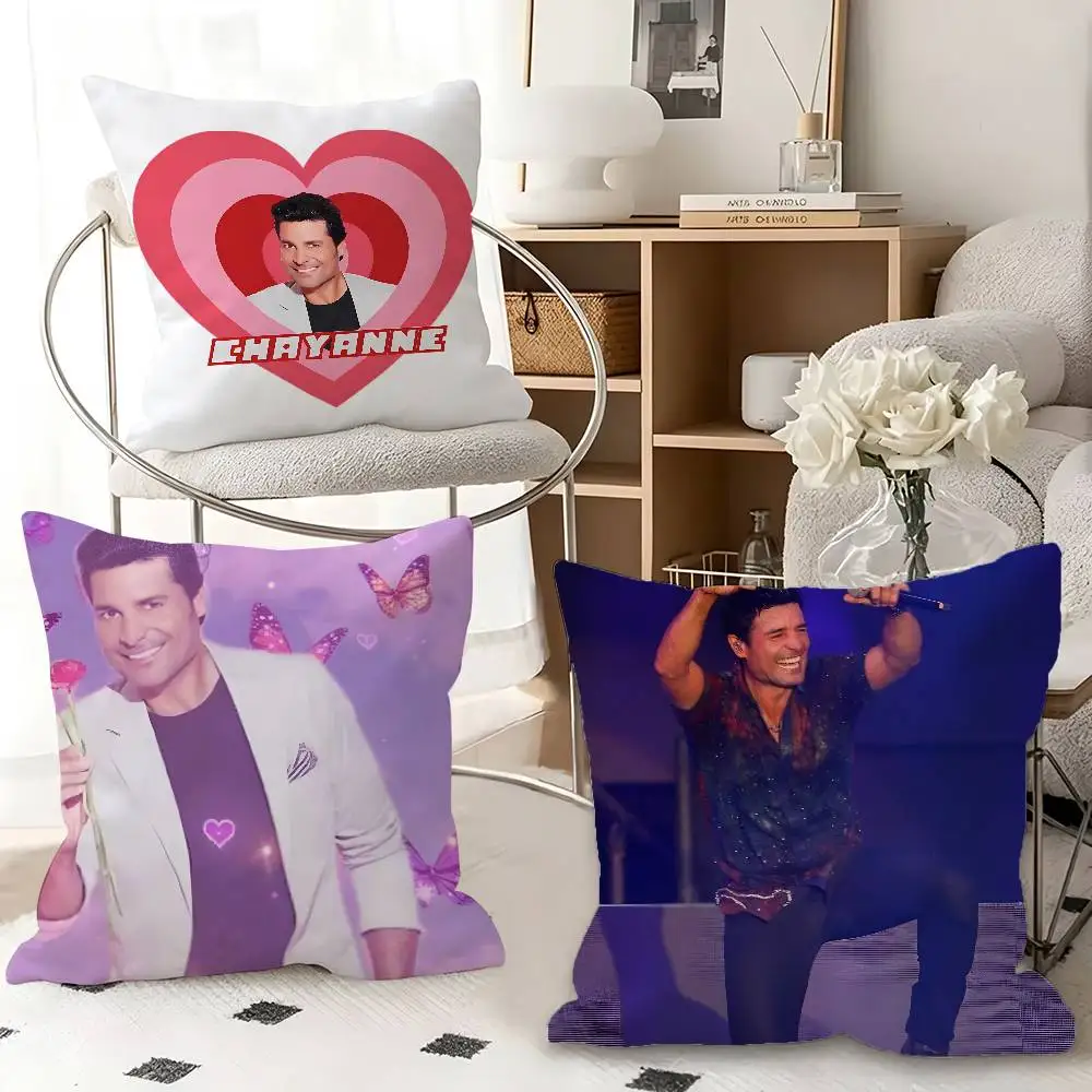 1pc Funny C-Chayanne Bailemos Otra Vez Singe Pillow Case Fashion Square Pillowcase Bedroom Sofa Room Ins Decoration Leisure
