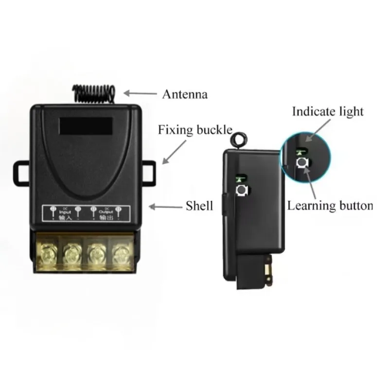 AC 220V 30A 1-Channel 433MHz Wireless Remote Control Switch RF Relay Receiver On/Off Transmitter for Garage Door