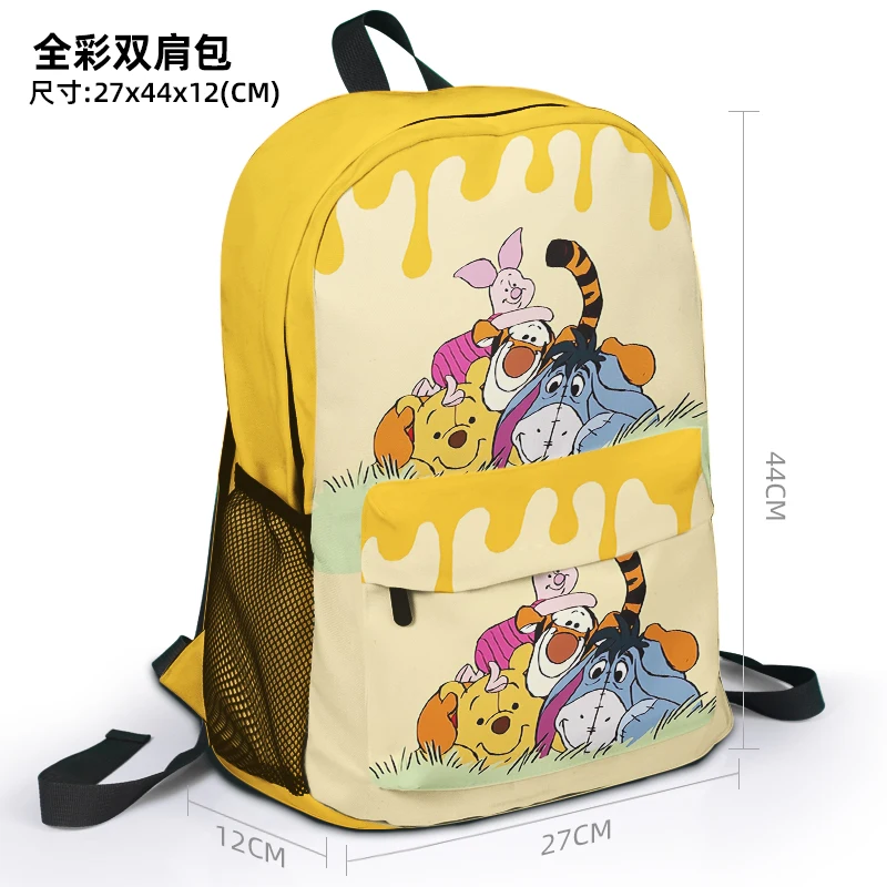 Disney Winnie Pooh S99871 Fashion Anime Customized Backpack Rucksacks Casual Cartoon Bag Travel Knapsack Unisex Gift