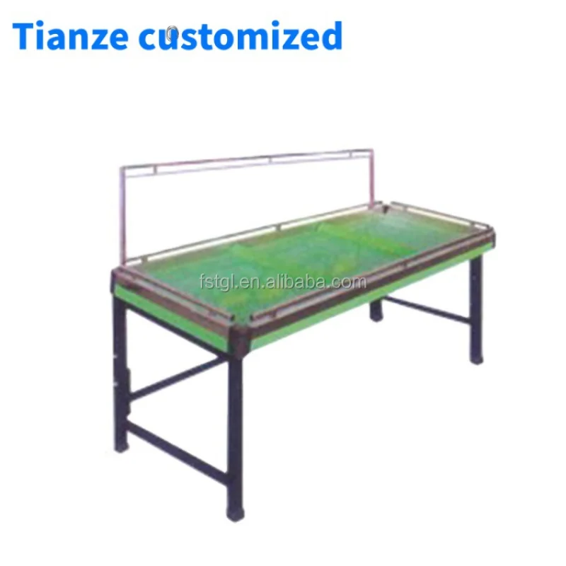 (customized)Shelves Supermarket Store Fruits and Vegetable Display Market Wooden Fruit Vegetable Display Rack Duty Wo