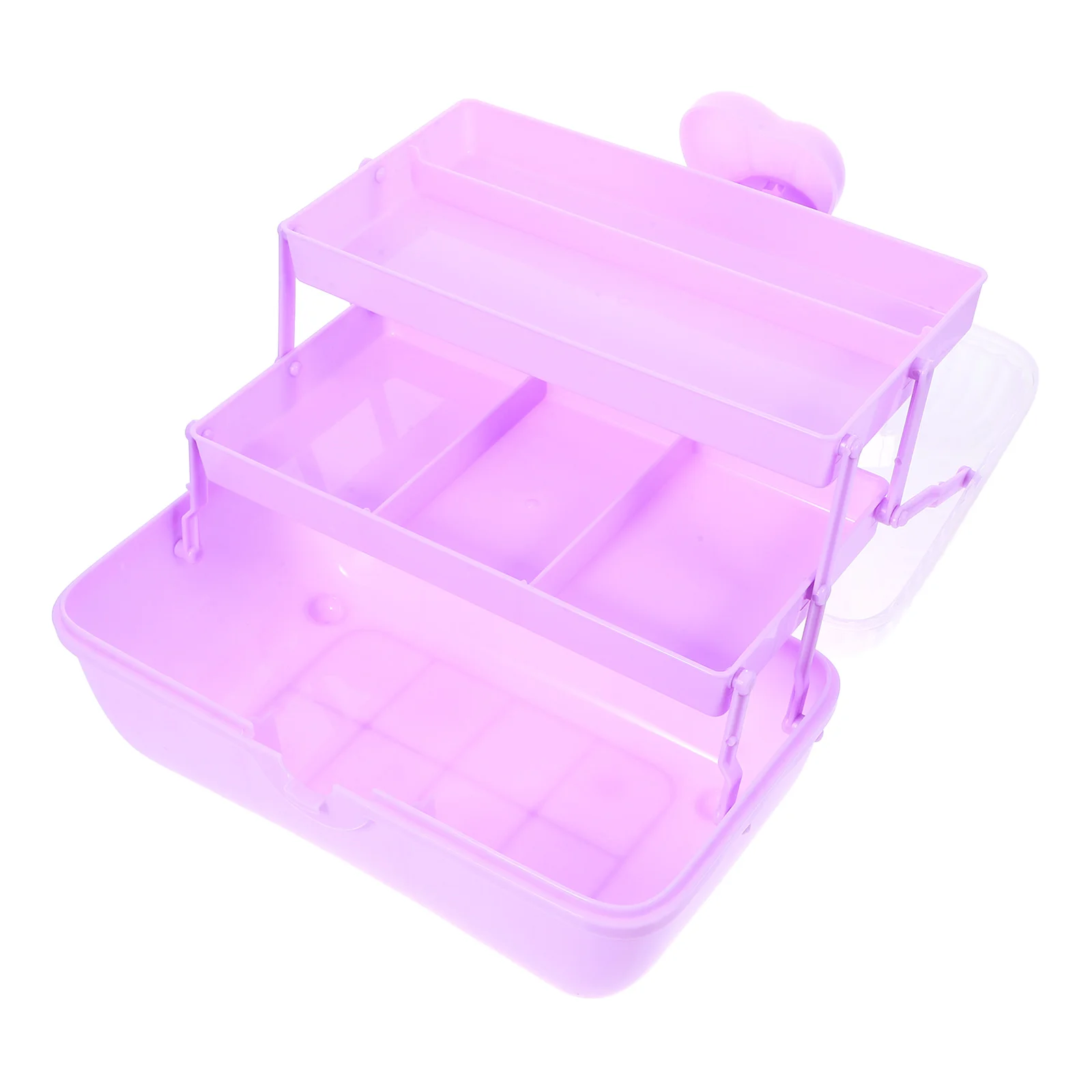 

Portable Jewelry Storage Box Durable Multi-Layer Desktop Organizer Hair Accessories Container Cosmetics Case Multipurpose