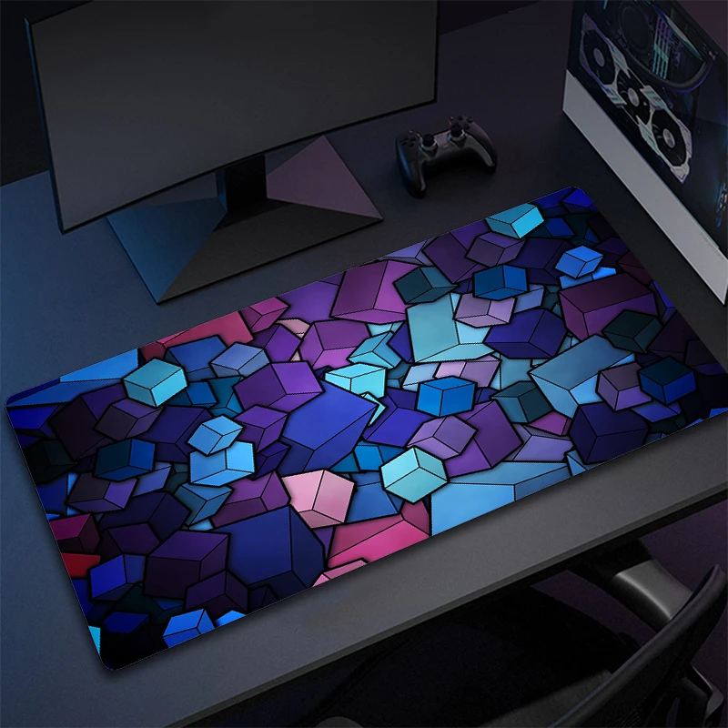 Mouse Pad Colorful Art Gamer Locking Edge Large Mousepad Gaming Office Computer Desk Mat Game Non-Slip Laptop Mouse Mat XXL