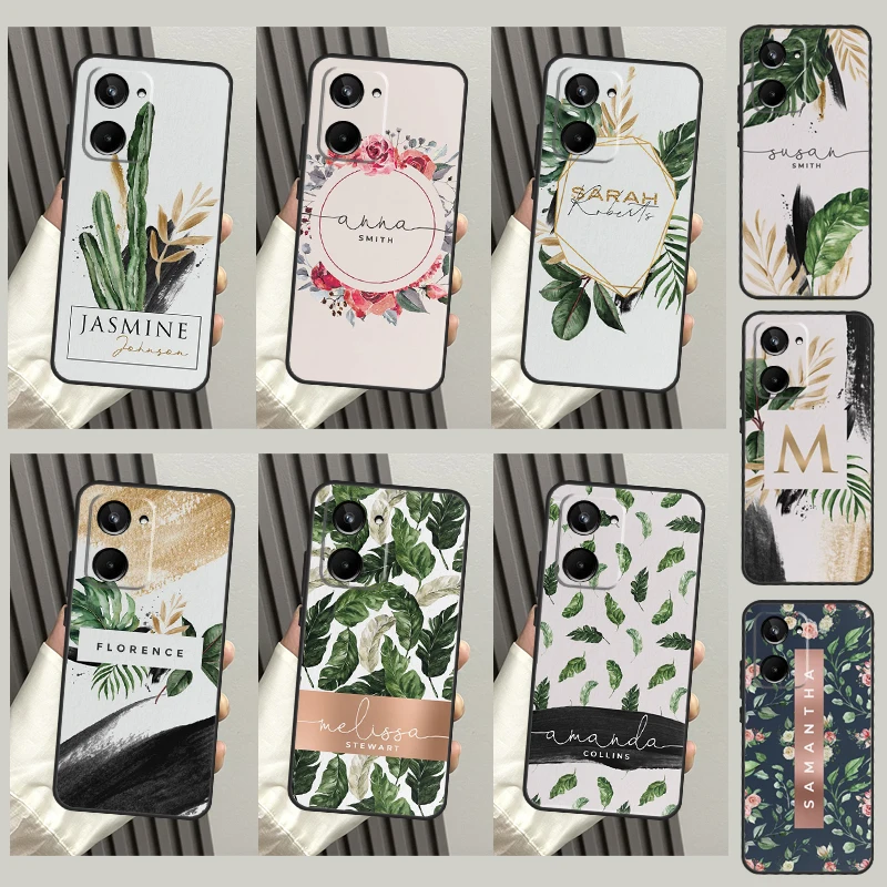 Custom Leaves Plants Exotic Greenery Case For Realme 10 8 9 Pro Plus GT Neo 5 2T 3T Master C11 C25 C30 C31 C35 C21Y C25Y Cover