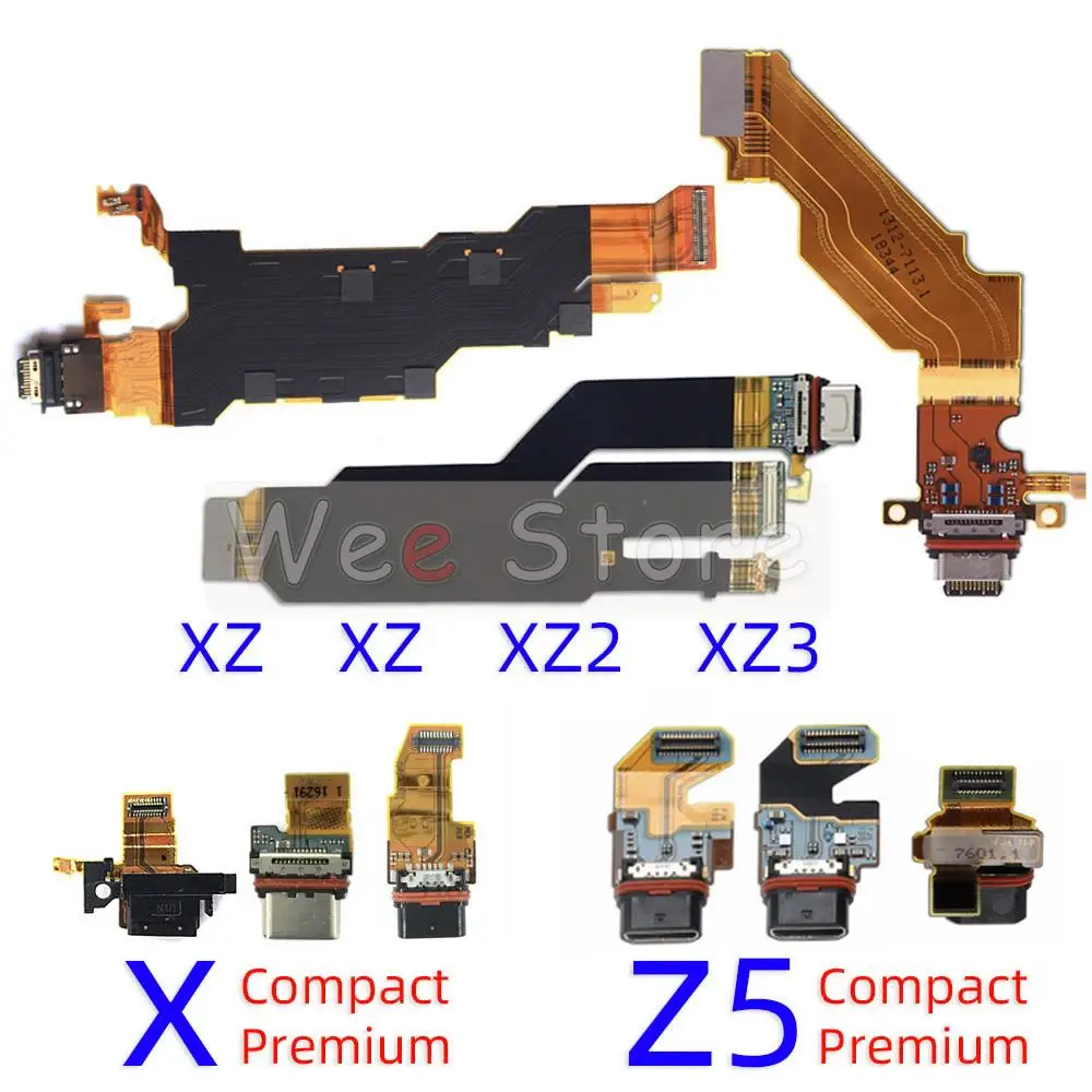 

AiinAnt For Sony Xperia X XZ XZ1 XZ2 XZ3 Z3 Z4 Z5 Compact Premium Plus USB Charging Dock Connector Port Charger Flex Cable