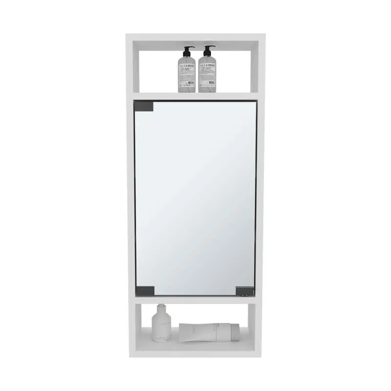 خزانة طبية بيضاء لتخزين الحمام #5