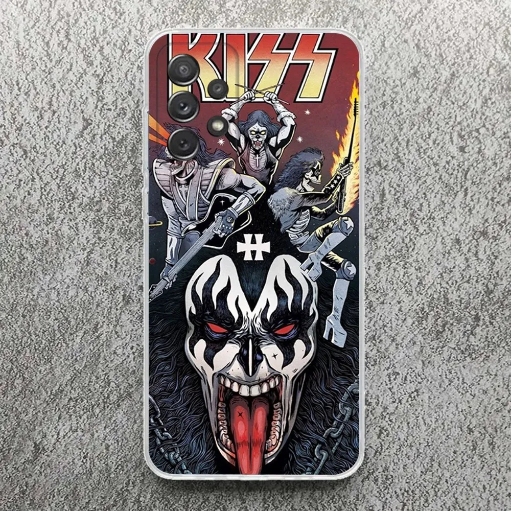 Classics Kiss Rock Band Phone Case For Samsung,Galaxy,S20,S21,S22,S23,Fe,Lite,Plus,Ultra Note Shell