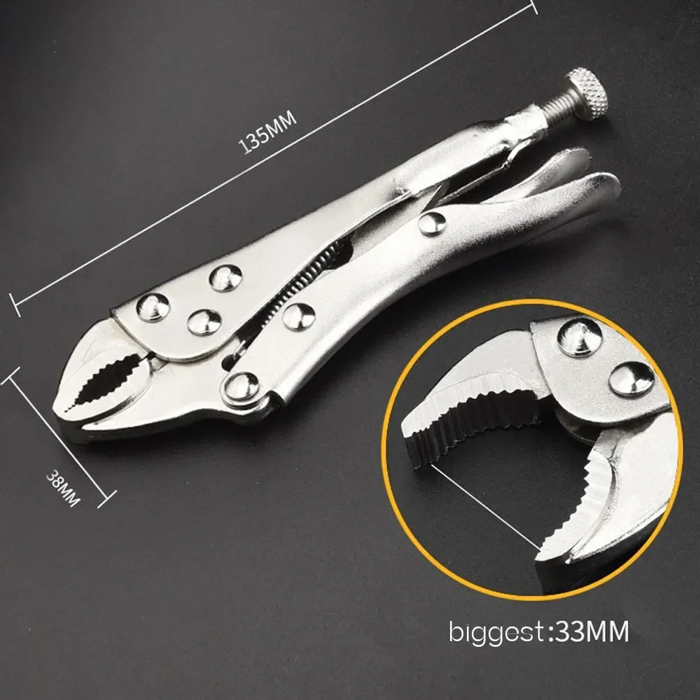 5 Inches Straight Jaw Locking Mole Pliers Vice Grips Welding Tool for Woodworking - Durable Pliers for Clamping And Holding