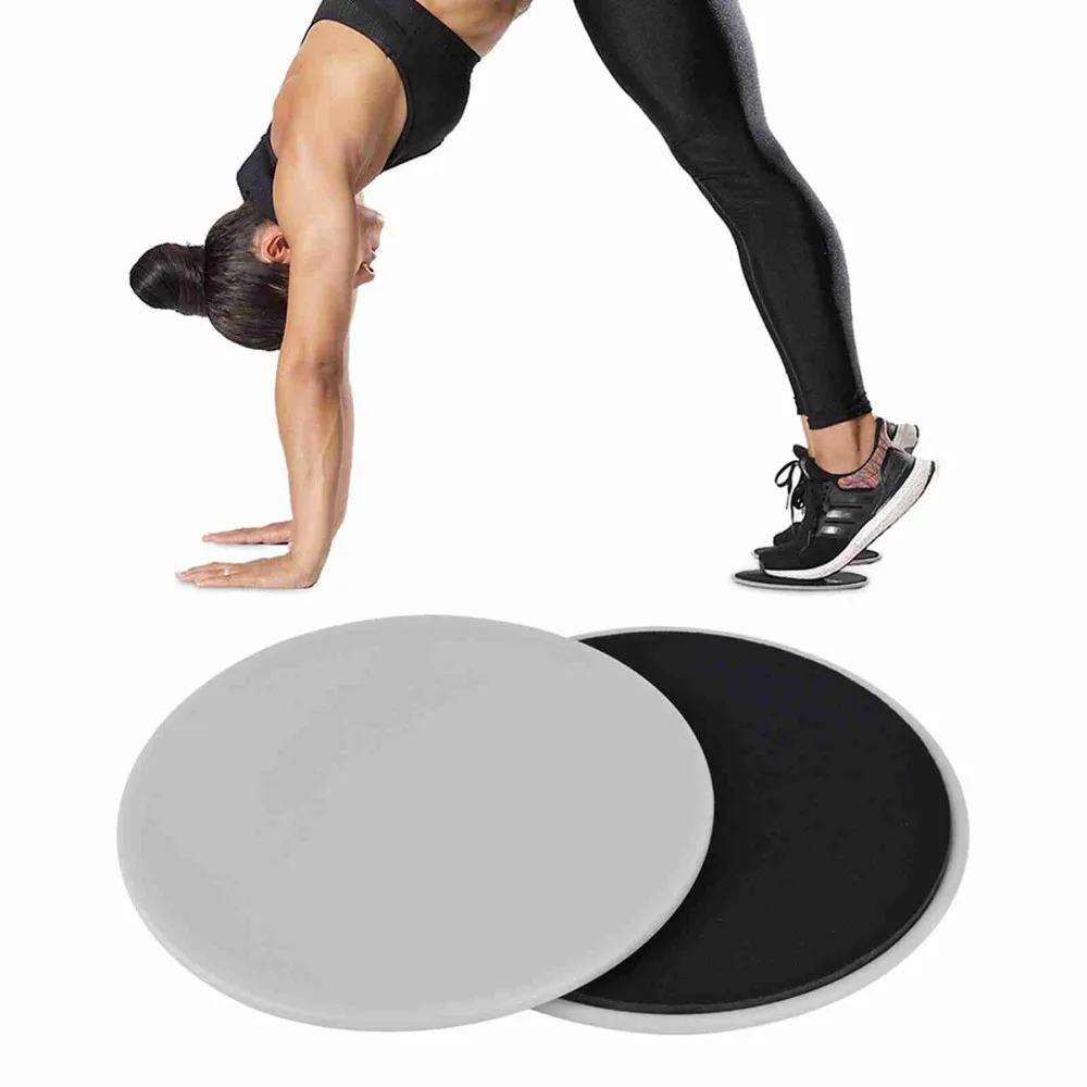 2PCS Versatile Dual Sided Exercise Sliding Discs Non-Slip Fitness Core Sliders Workout Gliding Discs Core Exercise