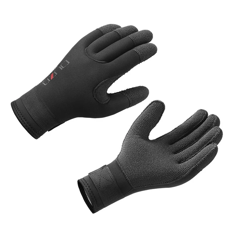3mm/5mm Kevlar Thickening Diving Gloves Keep Warm Wearable Scratch Proof Gloves Fish Hunting Diving Scuba Snorkeling Accessories
