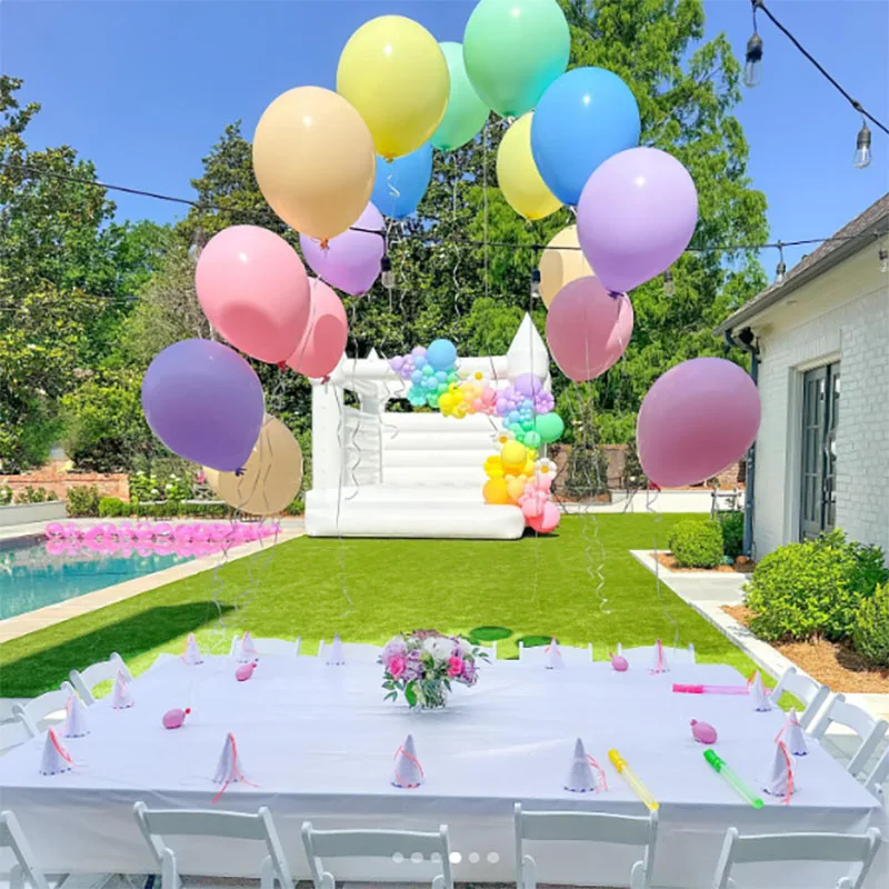 30/134pcs Macaron Pink Purple Green Candy Latex Balloon Arch Kit Daisy Flower Foil Ballons For Birthday Baby Shower Party Decor