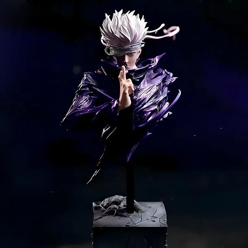 Jujutsu Kaisen Satoru Gojo Hollow Purple figura de medio cuerpo, modelo GK, adornos coleccionables, estatuilla, juguete para niños, regalos