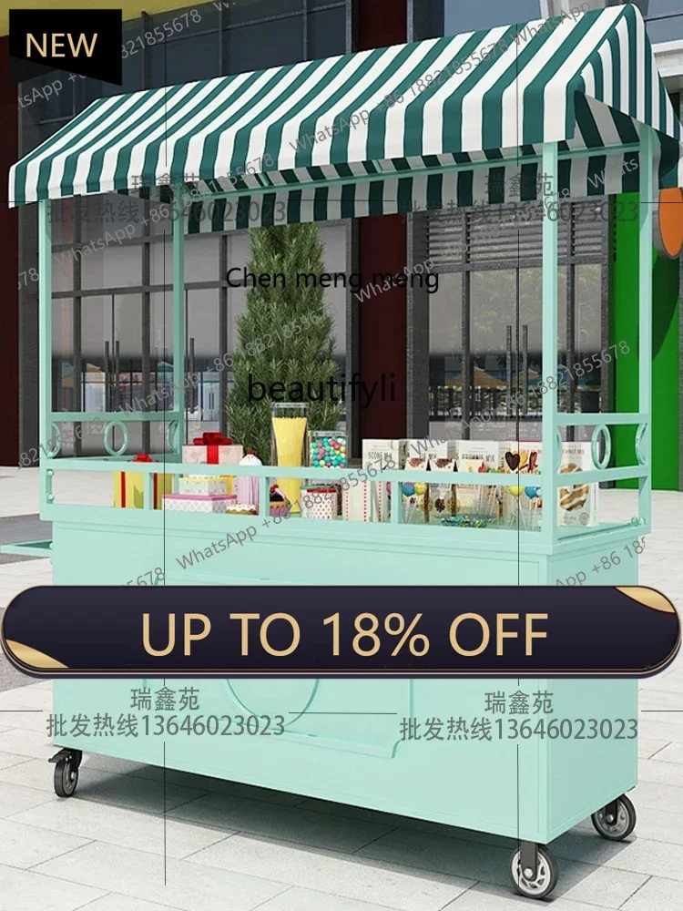 

Z189 Stall car market wrought iron flower, promotional vehicle commercial, stall trolley