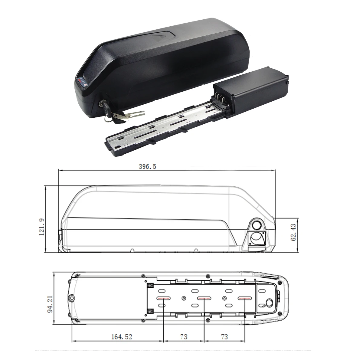 

Ridstar Q20 Hailong Kettle Battery 48V 52V 17.5Ah 20Ah 21Ah Down tube Battery 250W 350W 500W 750W EMTB Battery Replacement